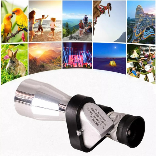Mini Telescopio Portátil Con Visión Nocturna, 8x20 Hd