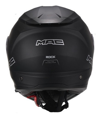 Imagen 3 de 4 de Casco Rebatible Ls2 Mac Rock Solid Negro Mate