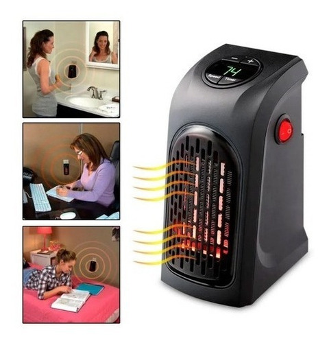 Calefactor eléctrico Genérica HANDY HEATER 400 W 400w negro 127V