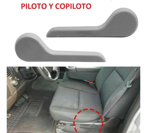 Set Manillas Reclinar Asiento Silverado Tahoe C3500 Hd Gris