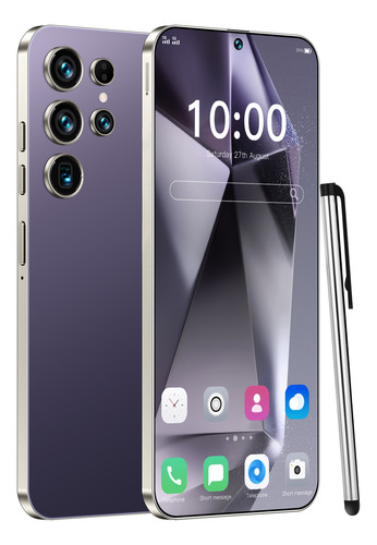 Teléfonos Inteligentes Android Baratos 4g S25 Ultra 6.6 Pulgadas Ram4gb Y Rom128gb Azul