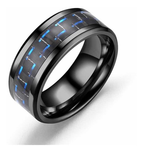 Anillo Fibra De Carbono Acero Inoxidable Premium Precio Por Pieza