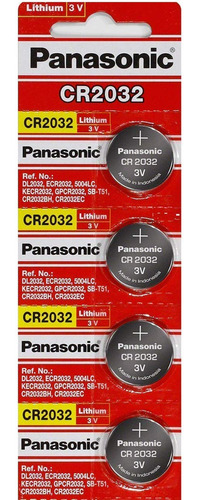 Panasonic Cr-2032 Bateria Boton Litio Cuatro Unidad