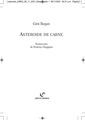 Imagen 2 de 6 de Asteroide De Carne. Novela De Ciencia Ficción