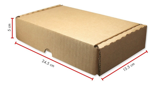 25 Cajas De Cartón 25x13.5x5cm Para Envíos Resistencia Ect23