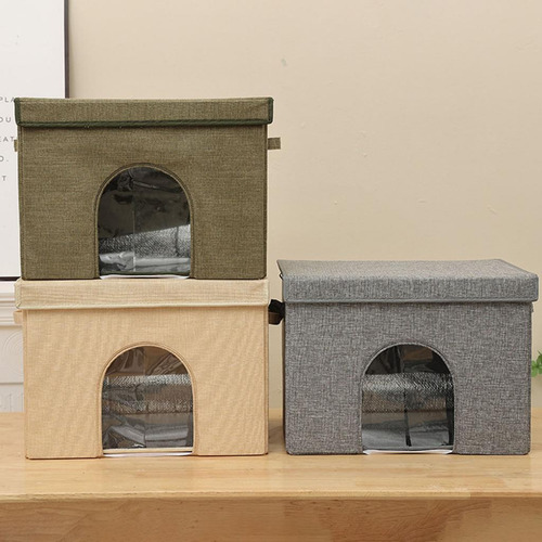 Casa De Gato De Enfriamiento De Verano Con 12 Bolsas De