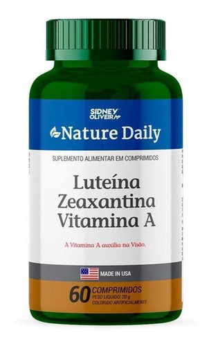 Luteína + Zeaxantina +vitamina A Nature Daily 60 Comprimidos