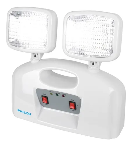 Lampara Led De Emergencia 2 Focos Philco At58