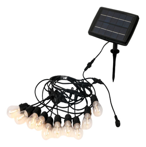 Guirnalda Solar 7 Metros Con 10 Ampolleta Led  Want