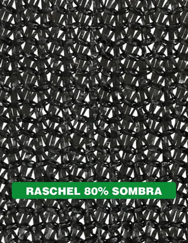 Imagen 2 de 10 de Malla 80% Sombra Raschel 4.2m Ancho X 100 M Largo