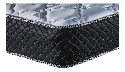 Imagen 3 de 4 de Colchón King de resortes Cannon Resortes Doral gris y negro - 180cm x 200cm x 27cm