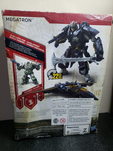 Transformers Megatron The Last Knight Premium Edition Hasbro (Usado)