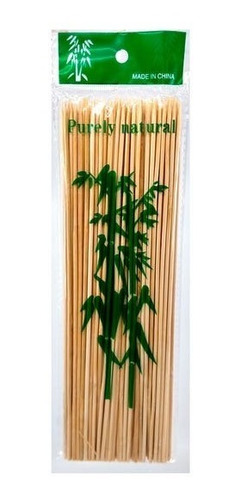 Palo Palillos Para Brochetas De Bambú 25 Cm 100 Piezas