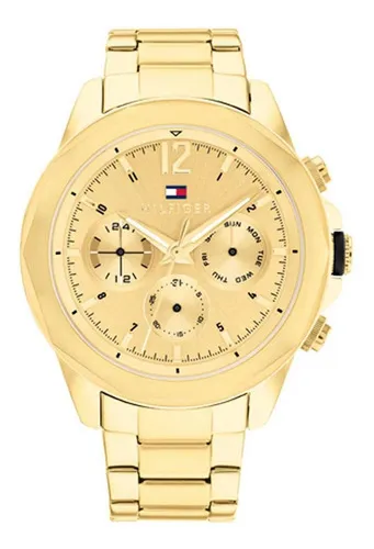 Reloj Tommy Hilfiger Mujer Naomi 1782477 Color de la malla Dorado Color del  bisel Dorado Color del fondo Dorado