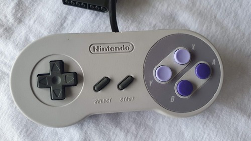 Controle Super Nintendo Super Nes Cor Cinza