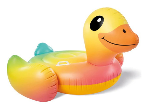 Isla Flotante Pato Multicolor Inflable