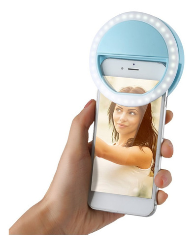 Anillo Aro Luz Led Para Selfie 3 Modos Iluminación Recargabl