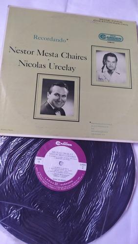 Néstor Mesta Chaires Y Nicolás Urcelay Disco De Vinil 