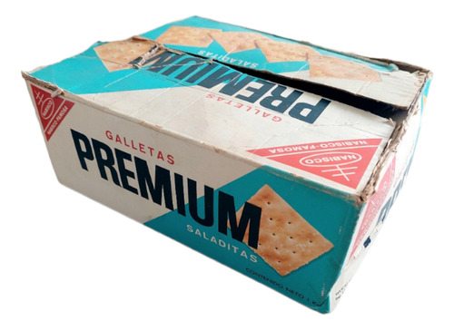 Caja Antigua De Galletas Premium De Los 70s