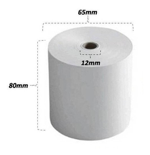 5 Rollos De Papel Térmico 80x65 Mm