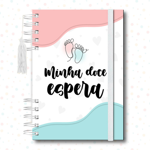 Planner Da Gestante Diário Minha Gestação Caderno Gestação Cor Modelo 1