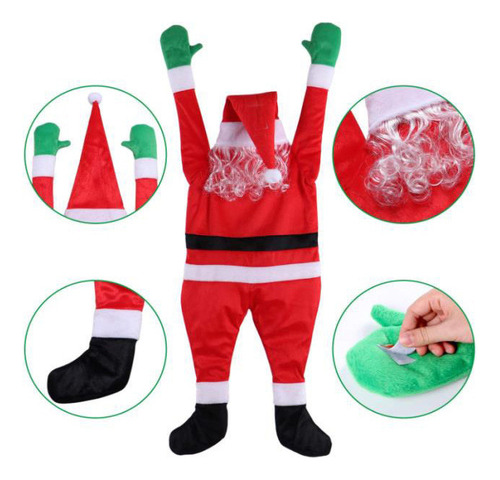 Adecuado Para La Decoración De Papá Noel En Puertas Y Ventan