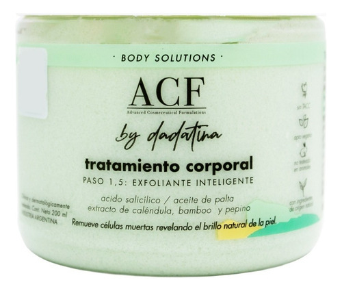 Acf By Dadatina Body Solutions Exfoliante Corporal 6c