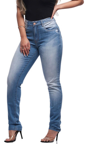 Calça Jeans Skinny Cintura Média Fact Jeans L603