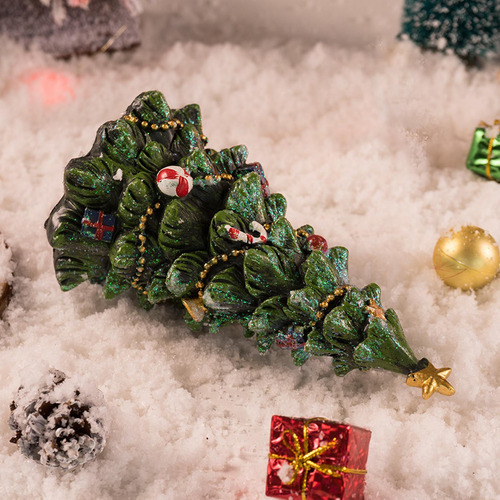 Figura De Árbol De Navidad En Miniatura De 6,7 Pulgadas,