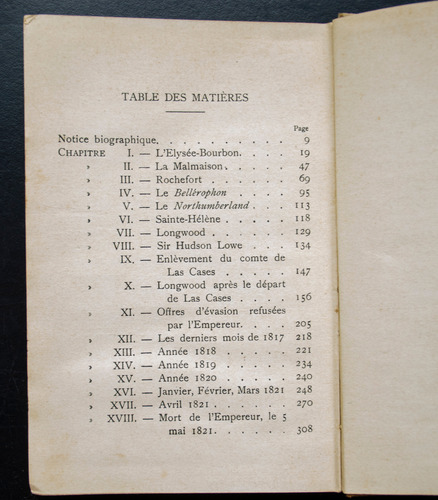 El Sufrimiento De Napoleon - Antiguo Libro Frances 1850 Apro (Usado)