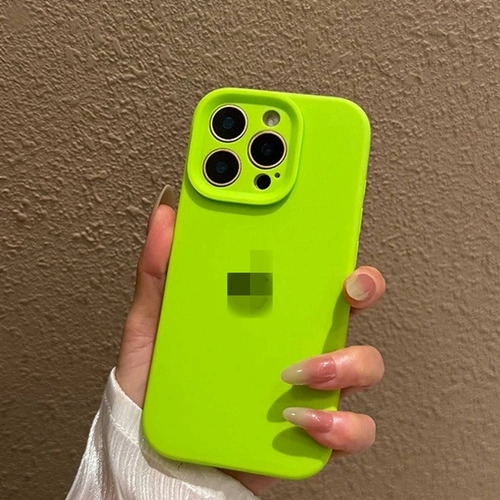 Funda De Teléfono Moderna De Silicona De Colores Brillantes A Prueba De Golpes Para iPhone 16 Pro Max 15 14 13 12 11 Series