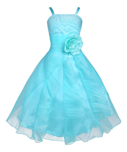 Vestido De Princesa Con Tutú De Organza Para Niñas