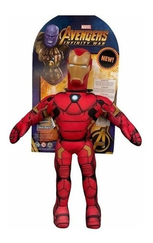 Imagen 1 de 1 de Muñeco Soft - Iron Man - New Toys - Original! E.full