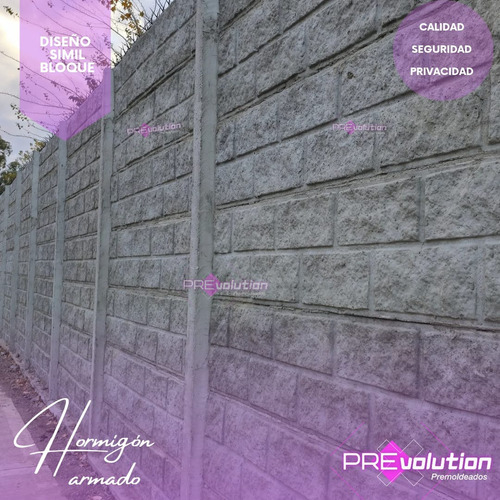 Pared Cerco Perimetral De Hormigon Armado Premoldeado