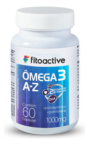 Ômega 3 A-z 60 Cápsulas - Fitoactive