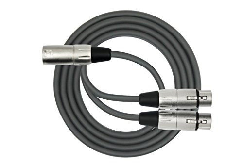 Kirlin Cable Y 301 06 6 Feet Xlr Male To Dual Xlr