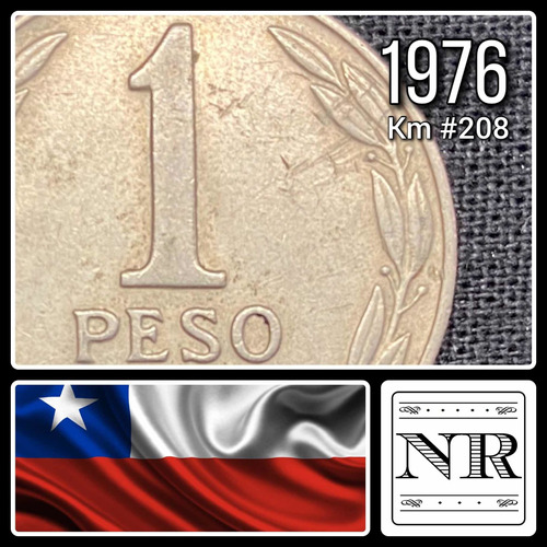 Chile - 1 Peso - Año 1976 - Km #208 - O' Higgins