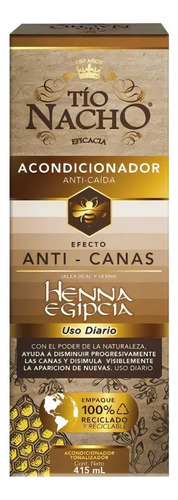 Tío Nacho Acondicionador Anti Canas Henna Anti Caída 415ml