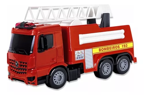 Brinquedo Infantil Caminhão Miniatura Super Frota Bombeiros