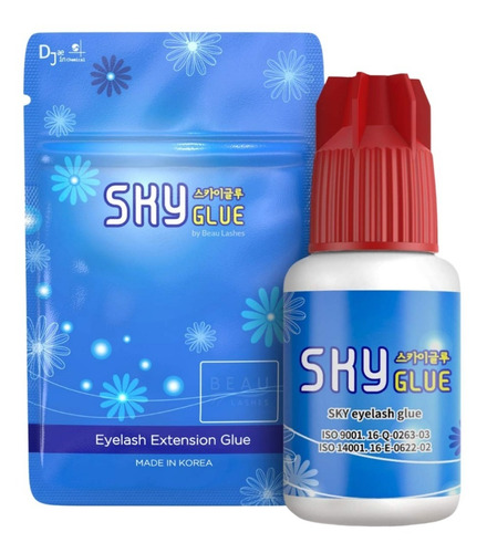 Adhesivo Sky Glue S+ Rojo Pestañas Mink  Original Con Qr