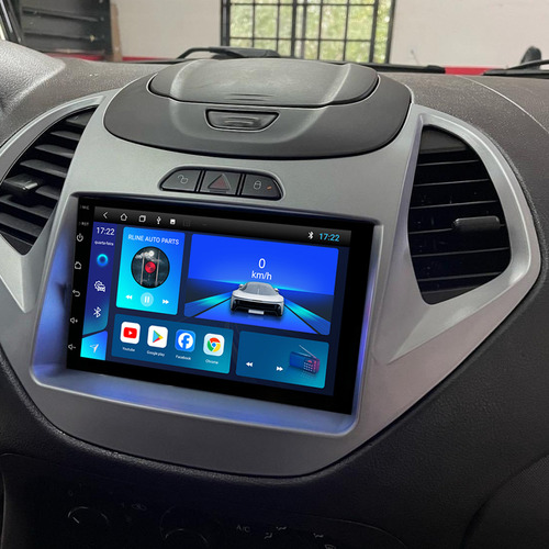 Kit de centro multimedia Android Ford Ka 2014 A 2018 Plateado