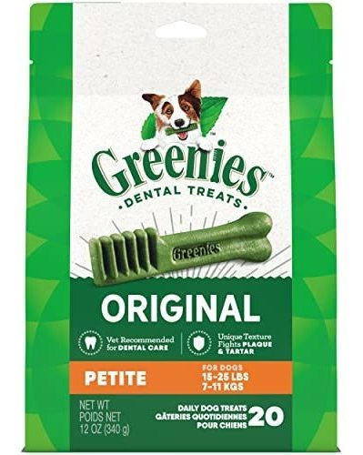 Greenies Original Petite Natural Dog Dental Care Chews Oral 