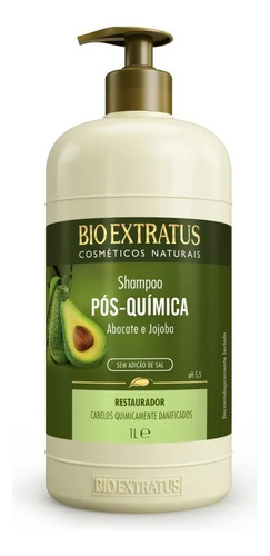 Shampoo Pós Química Bio Extratus Abacate Restaurador 1 Litro