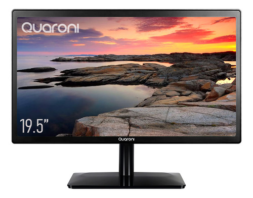 Monitor Quaroni Led HD 19.5'' 1366x768 PX Vga Hdmi 60 Hz 5ms MQ19-02 Negro