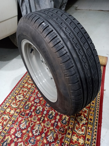 Buggy,fusca,kombi Rodas 15 X 8 Com Pneus Pirelli 205/65-15 Cinza