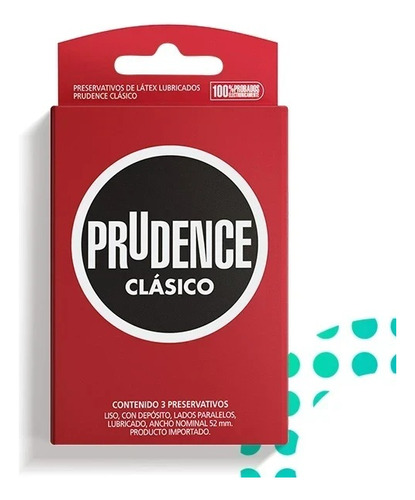 Preservativo De Latex Lubricado Clasico 3u Prudence