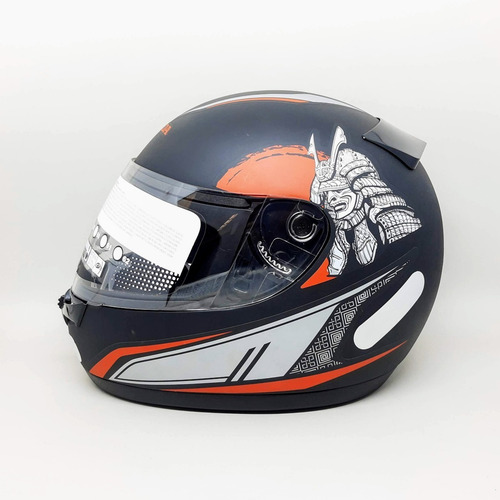 Capacete Honda Hfs Hg Samurai Preto Fosco