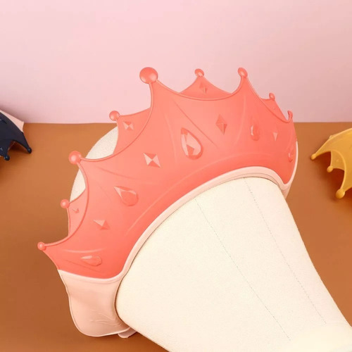 Imagen 3 de 4 de Gorro De Baño Visera Ducha Bebes De Silicona, No Goma Eva