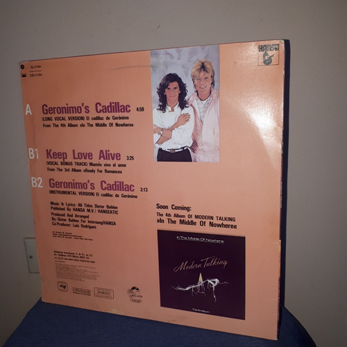 Modern Talking Geronimos Cadillac Lp (Usado)