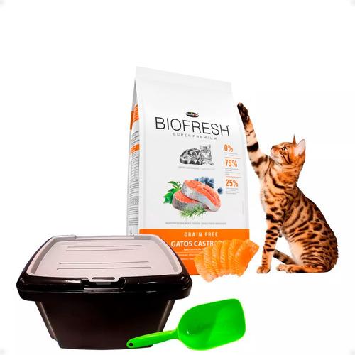 Alimento Gato Adulto Castrado Biofresh 7.5 Kg + Regalos Otec